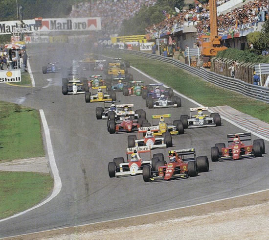 Partenza del GP del Portagallo 1989