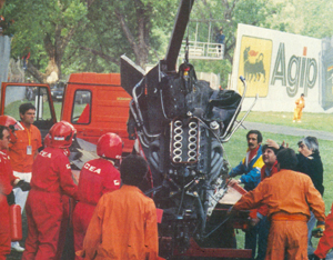 L'incidente di Gerhard Berger a Imola nel 1989